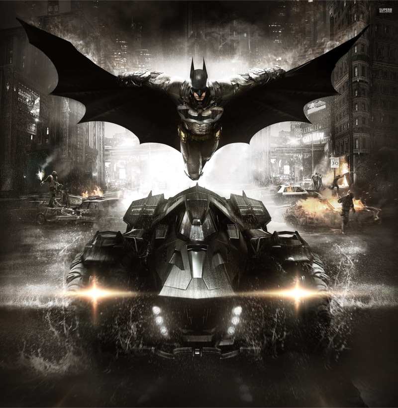 Warner Bros. Interactive Entertainment, arkham, smoke, motion, digital composite, nature, Rocksteady Studios, knight, machine, armor, mode of transportation