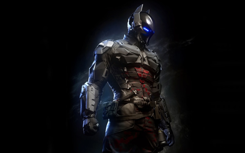 protection, headwear, representation, astronaut, clothing, security, studio shot, sports equipment, video games, Batman: Arkham Knight, night, unrecognizable person