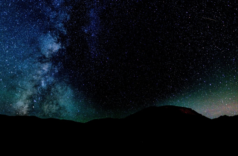 space and astronomy, dark, space, scenics - nature, milky way, mountain, starry, 5K, star, night, stars, star field, idyllic, view, majestic, scenics