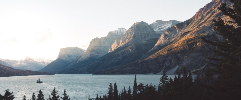 nature, rock - object, coniferous tree, sky, ultrawide, mountain range, formation, tranquility, landscape, pine tree, mist, scenics - nature, outdoors