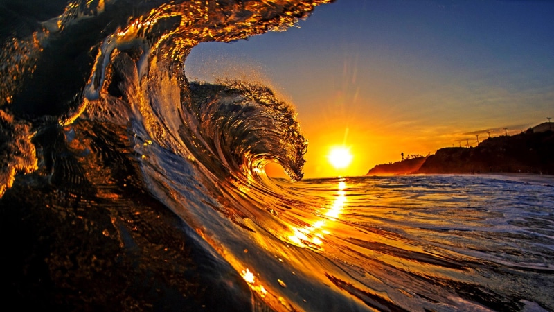 waves, water, sea, beach, 1080P