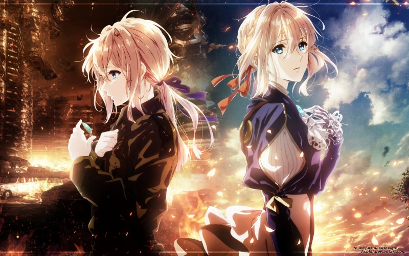 Violet Evergarden, Blue Eyes, Blonde, Violet Evergarden (Anime), Violet Evergarden (Character), Anime, 4K