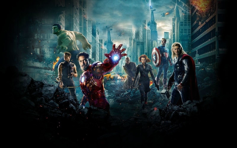 togetherness, architecture, infinity, movies, young men, The Avengers, crowd, event, Nick Fury, men, d, built structure, nightlife, Thor, Black Widow, young adult
