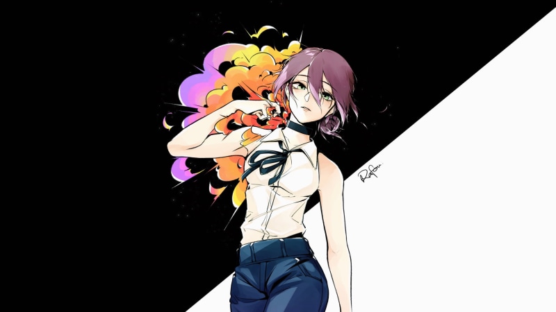 manga, artwork, Devil, Chainsaw Man, choker, 1080P, Reze (Chainsaw Man)