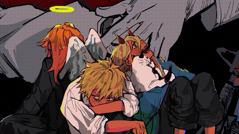 Chainsaw Man, manga, Denji (Chainsaw Man), Angel Devil, Devil, artwork, 1080P, tie