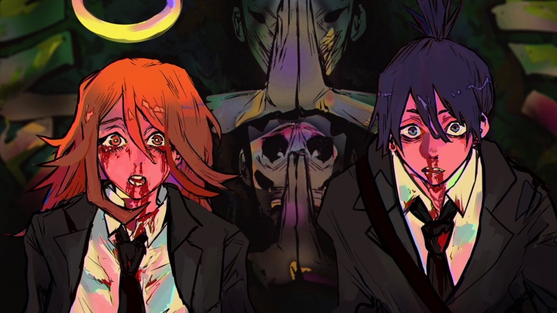 Aki (Chainsaw Man), Devil, tie, Chainsaw Man, artwork, 1080P, Angel Devil, manga