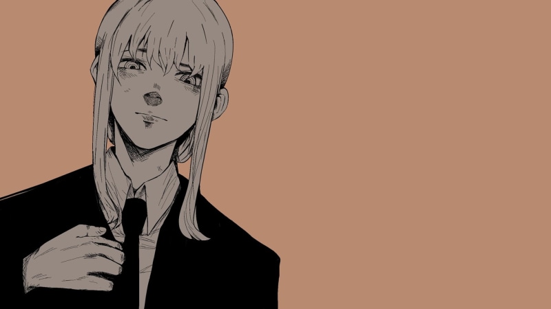 1080P, Chainsaw Man, Makima (Chainsaw Man), artwork, manga, tie