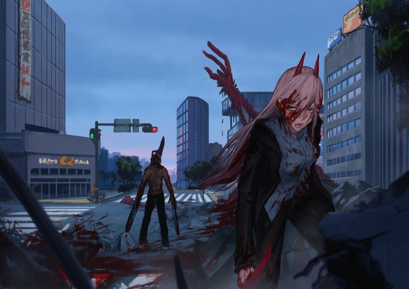 1080P, Power(Character), Chainsaw Man, anime