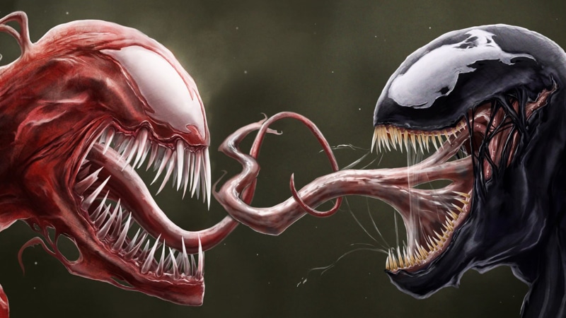 marvel, tongue, spider, cartoon/comic, hd, carnage, venom, man, 1080P
