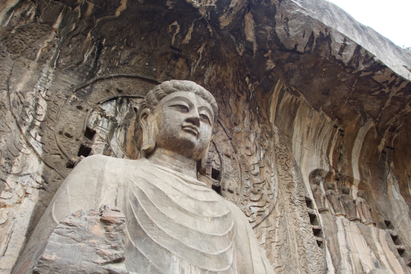 creativity, representation, Longmen Grottoes, idol, outdoors, human representation, architecture, monument, Shrine, ancient civilization, statue, art and craft