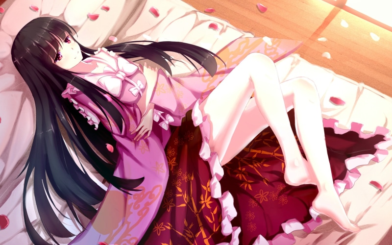 beauty, multi colored, high angle view, furniture, pink color, anime girls, art and craft, large group of objects, purple, dress, variation, still life