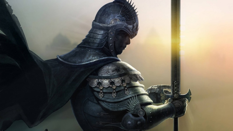 male, 2K, knight, fantasy, warrior, armor, hd, sword, illustration, medieval