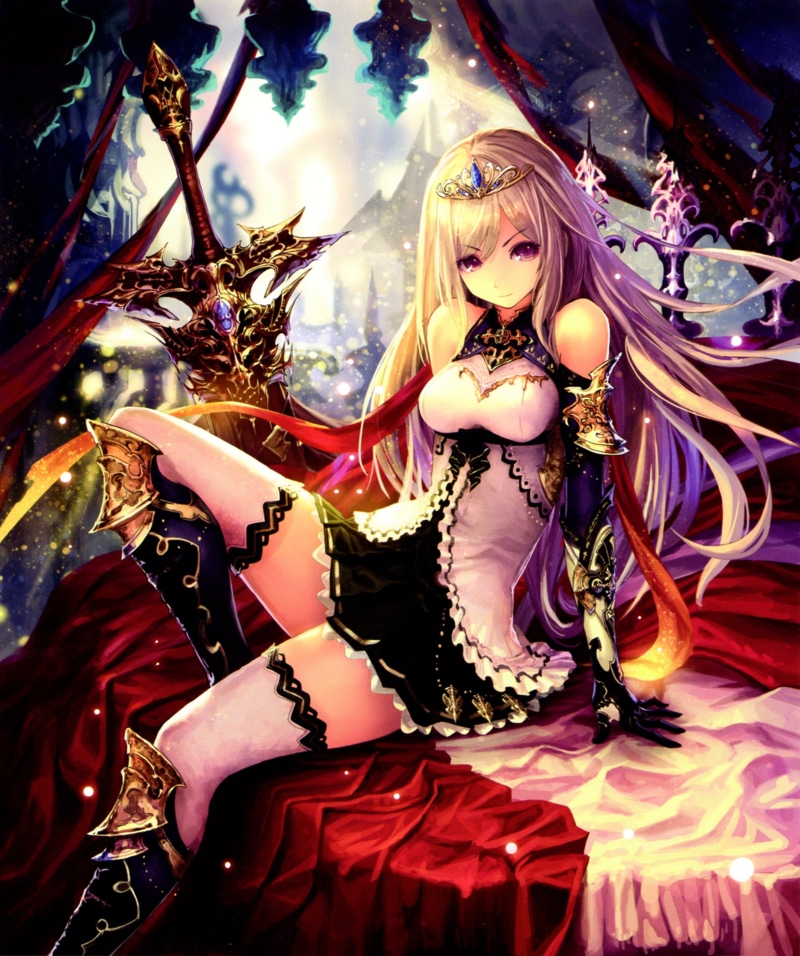 Shingeki no Bahamut, holiday - event, art and craft, craft, event, purple hair, clothing, human representation, crown, tiaras, real people, indoors, 4K
