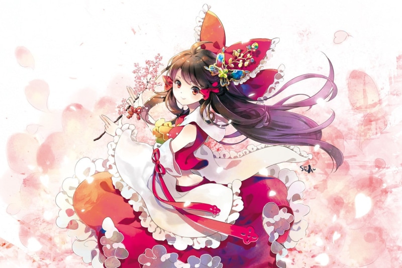 Touhou, Hakurei Reimu, 720P