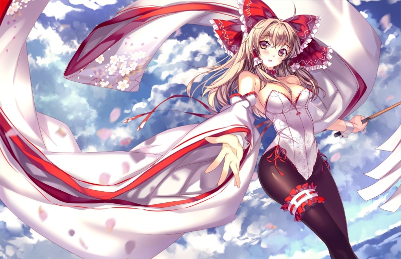 1080P, Reimu Hakurei, Touhou, Anime