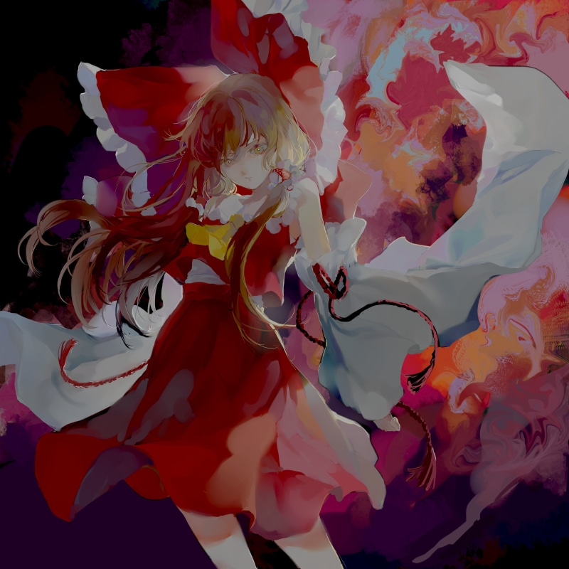 Hakurei Reimu, Touhou, anime, 2K, anime girls
