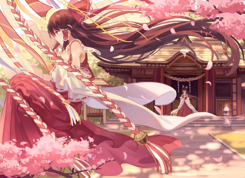 Hakurei Reimu, 2K, anime, Touhou