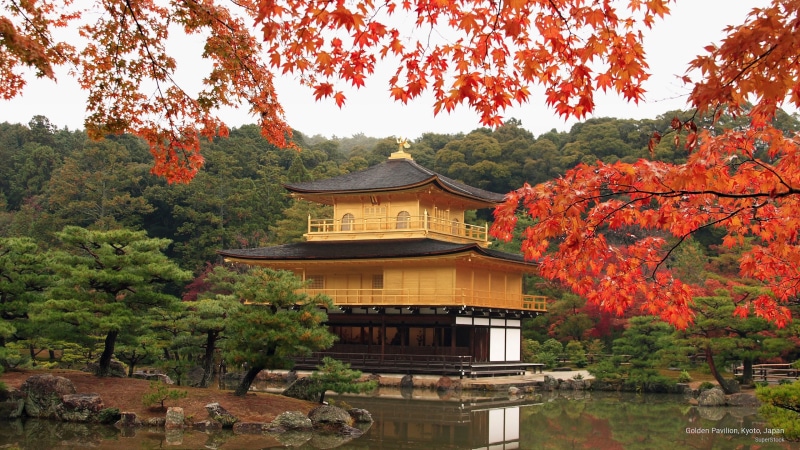 pavilion, japan, Asia, 2K, kyoto, golden