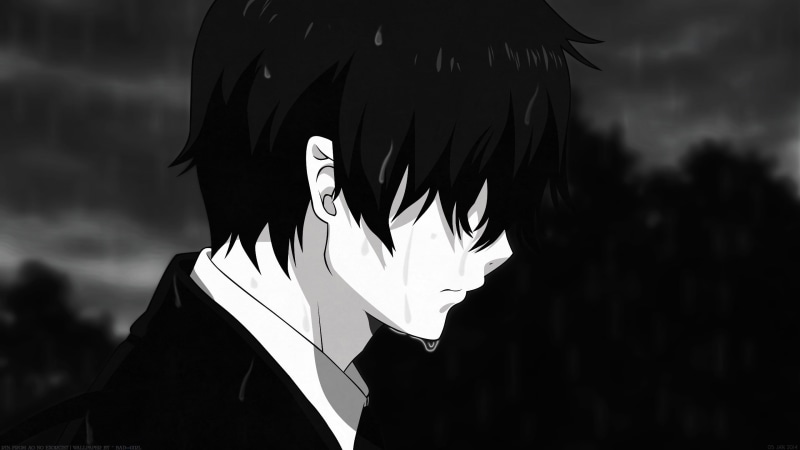 silhouette, built structure, religion, black and white, human representation, rin okumura, ao no exorcist, day, cloud - sky, no people, low angle view