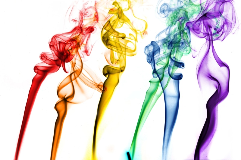 backgrounds, rainbow, yellow,blue, coloured smoke, purple, Holy smoke, photography, and red, curve, scribble, flat, red  orange, red, abstract, painting