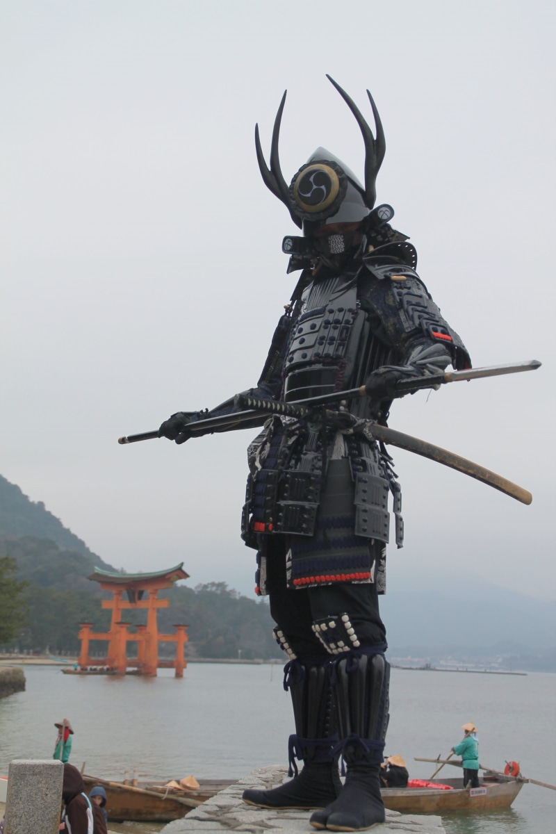 sea, human representation, adult, people, 4K, craft, outdoors, nature, architecture, sculpture, nautical vessel, miyajima, real people, daytime, lifestyles