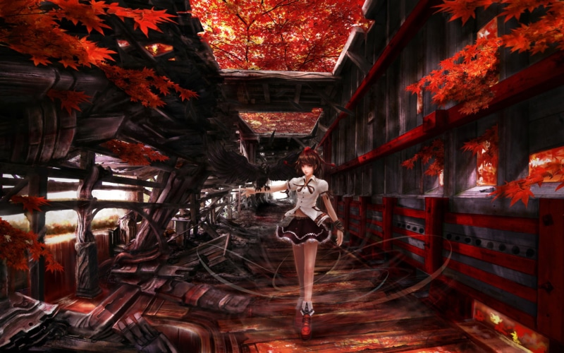 Touhou, 720P, anime, anime girls, Shameimaru Aya