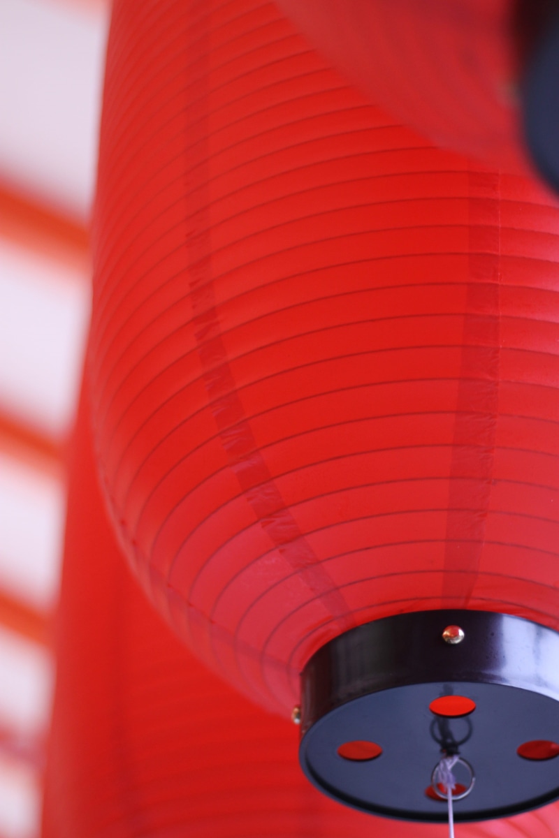 architecture, japan, illuminated, 4K, technology, inari, single object, red, communication, day, lantern, built structure, focus on foreground, connection
