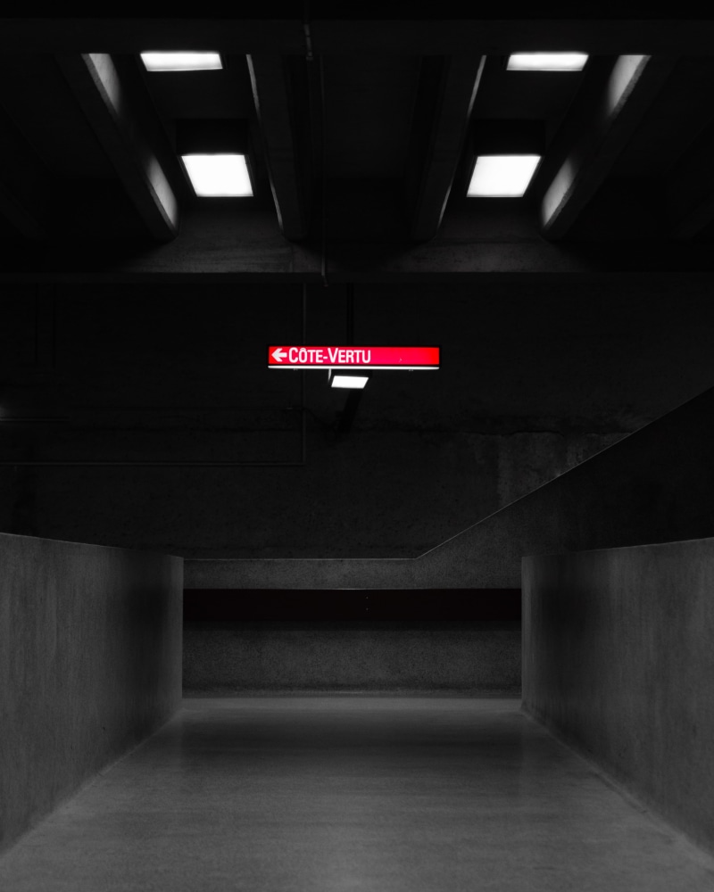red, modern design, built Structure, tunnel, dark, futuristic, black and white, space, 4K, agency, abstract, minimal, uFO, cote, concrete, urban