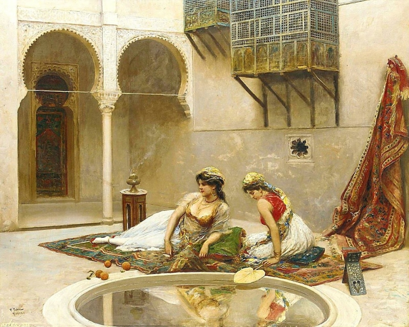 male likeness, fabio fabbi, arch, ornate, pictura, representation, building, water, sculpture, odalisque, religion, day, art and craft, built structure