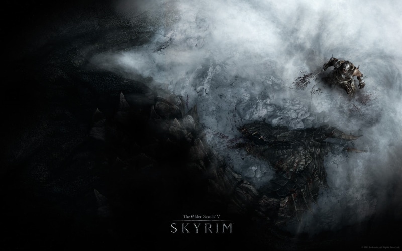 dark, fog, text, backgrounds, no people, surreal, black color, indoors, skyrim, studio shot, 1080P, The Elder Scrolls V: Skyrim, smog, cloud - sky, smoke - physical structure