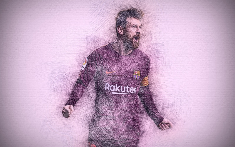 4K, FC Barcelona, Lionel Messi, Soccer