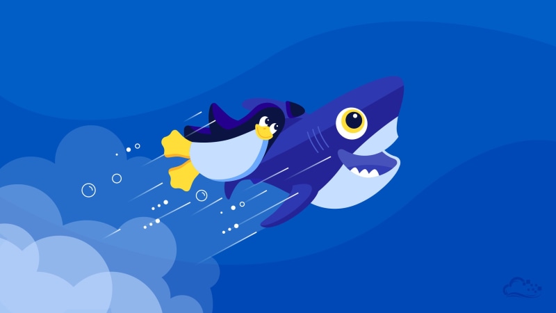 nature, copy space, Penguin, 2K, no people, colored background, outdoors, music, blue, Tux, logo, creativity, purple, communication, blue background, shark