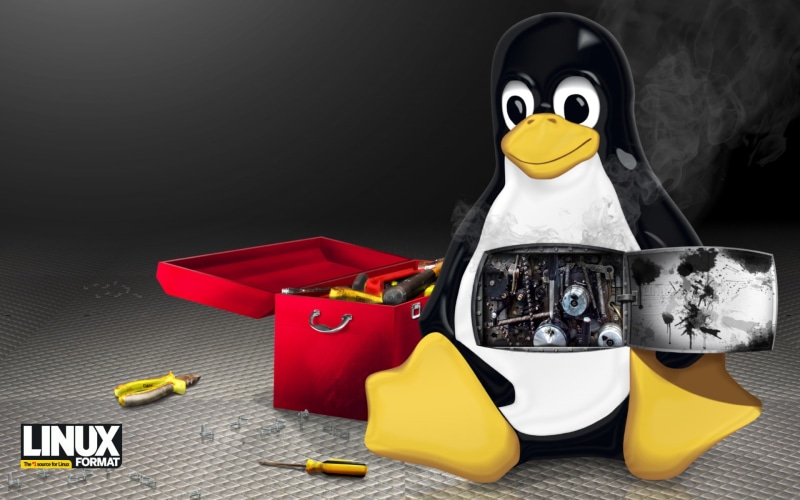 x, Tux, technology, art, penguins, linux, 1080P, hd