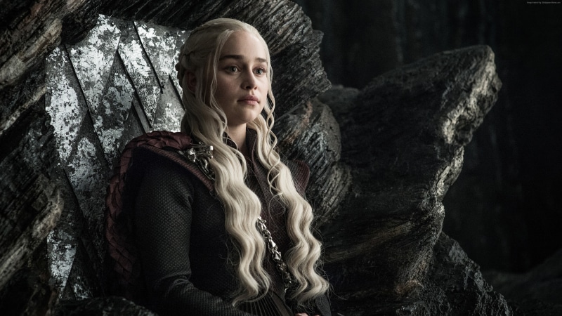 4K, Daenerys Targaryen, Game of Thrones, Emilia Clarke, 4K, TV Series