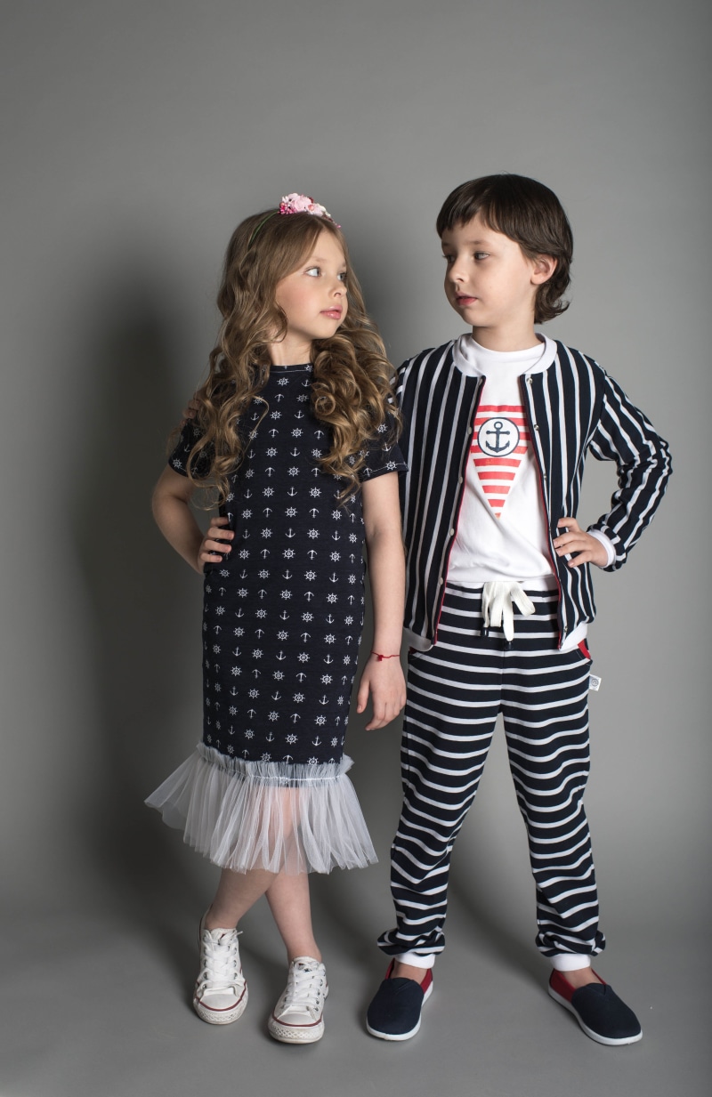 facing, gray background, studio shot, boy, childhood, fashion, casual clothing, innocence, females, children, sibling, bonding, style, pretty, togetherness