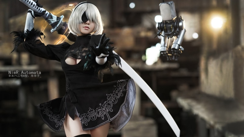 adult, lifestyles, digital, beauty, beautiful woman, cosplay, young adult, front view, one person, clothing, indoors, women, black color, focus on foreground