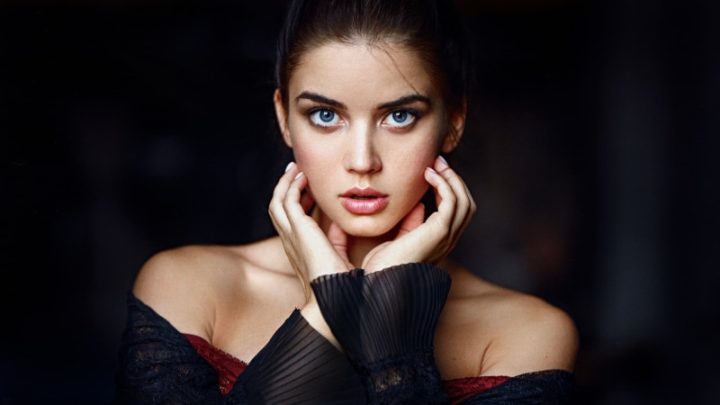 portrait, women, model, 1080P, face, Tatyana Kozelkina, brunette, Georgy Chernyadyev