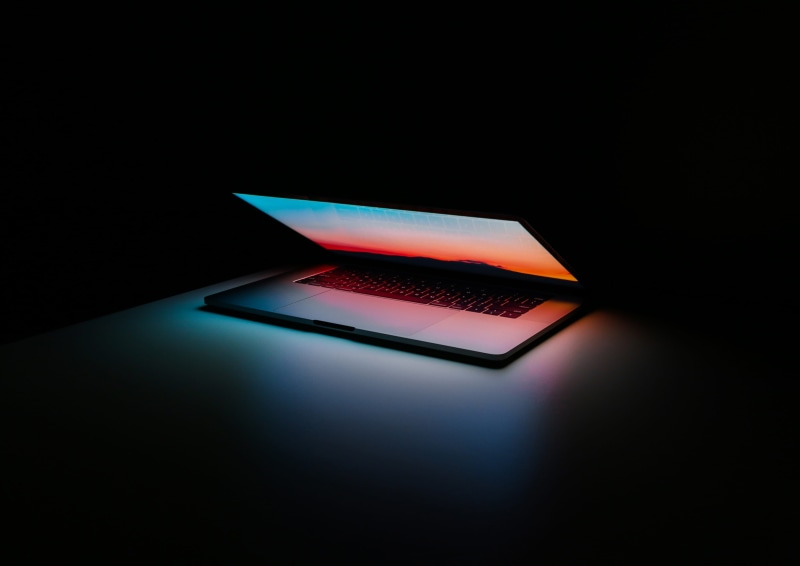 tec, pC, sky, internet, mockup, computer Keyboard, data, laptop, 4K, dark, book, surface, backgrounds, laptop mockup, business, technology, desktop, macbook mockup