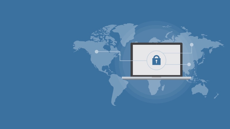 monitor, globe - man made object, illustration, human face, online, map, men, data, day, security, blue, copy space, protection, information, global communications