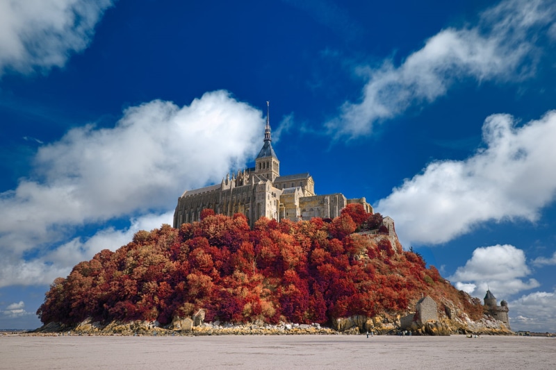 giant, scenic, france, Shades of, photography, fantasy, blue, fairytale, landmark, saint, monumental, ca, 720P, monument, huge, old world, fortress, medieval