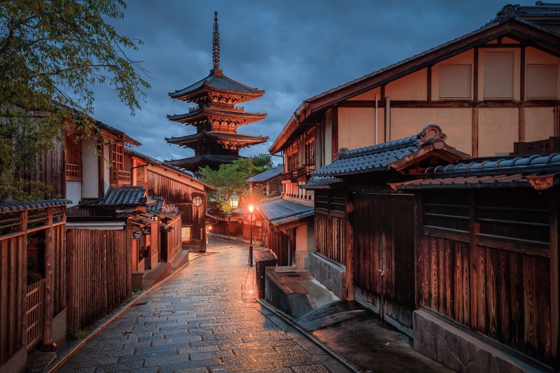 religion, building, sky, trees, cloud - sky, architecture, belief, near, Asian architecture, travel destinations, street, no people, photography