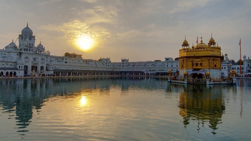 amritsar, water, temple, golden, cityscapes, 1080P