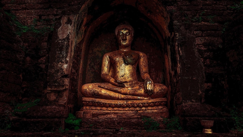place of worship, no people, gautama buddha, belief, history, old, buddhist, creativity, historic, statue, monument, stone carving, temple, buddha, siddhartha