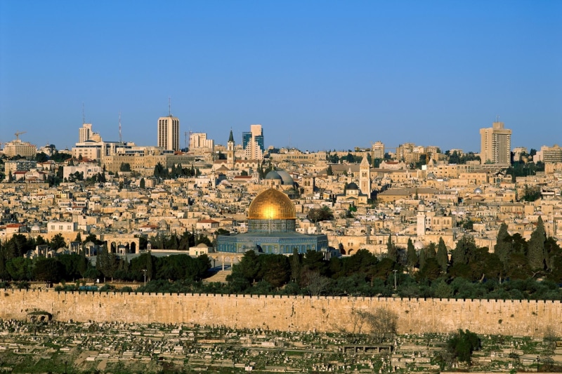 1080P, cityscape, architecture, old building, city, mosque, Jerusalem