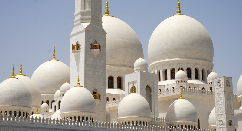 abu dhabi, travel, built structure, arch, 5K, white mosque, traditional, worship, minaret, ornate, religion, sheikh zayed, nature, building, outdoors