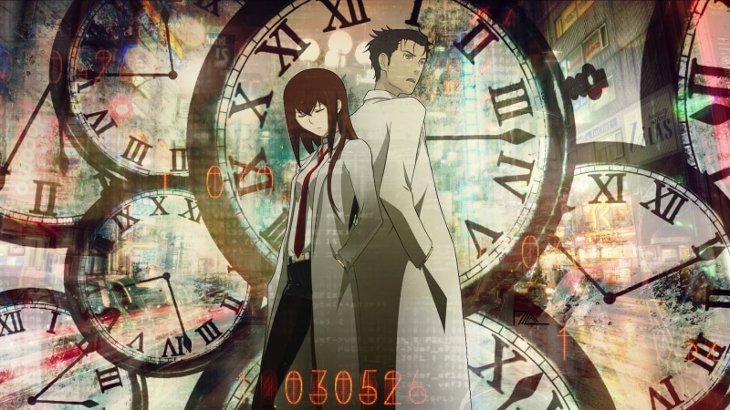 minute hand, reflection, creativity, clock, multiple exposure, Okabe Rintarou, number, day, graffiti, clock face, building exterior, city, Makise Kurisu
