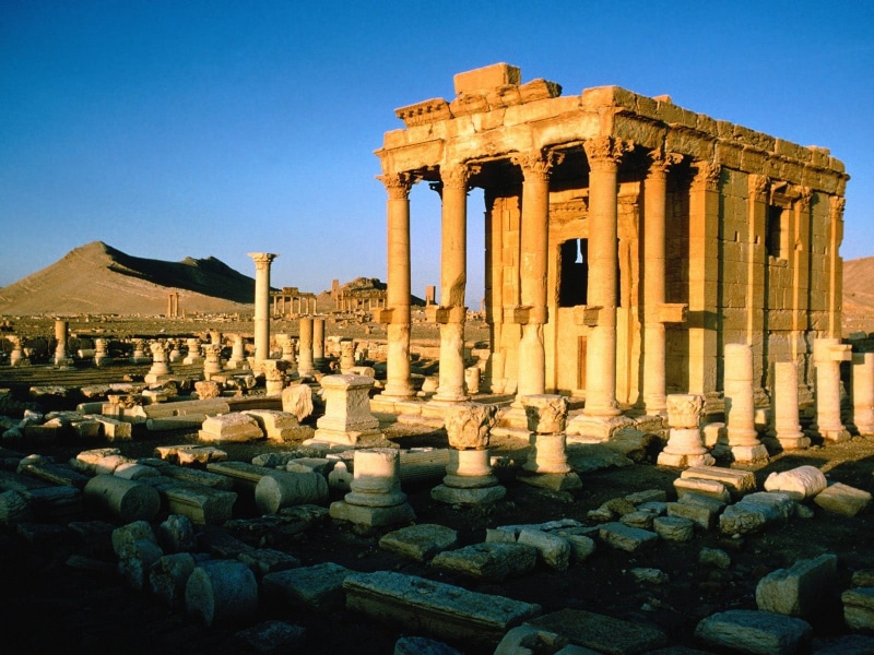 parthenon, clear sky, ancient civilization, blue, ancient history, Roman, travel destinations, built structure, Palmyra, no people, athens, history, archaeology