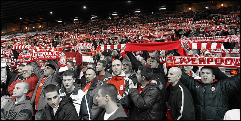 match - sport, group of people, winter, women, 2K, men, watching, Liverpool FC, jacket, excitement, s, outdoors, real people, large group of people, black
