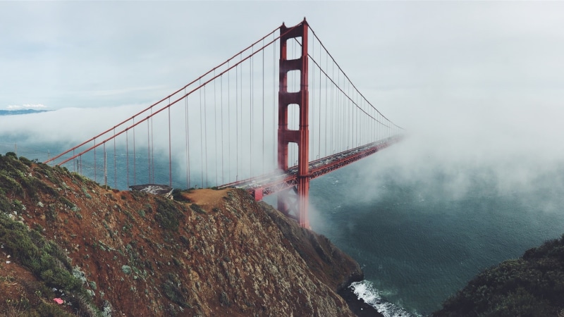 San, Fog, USA, Golden, 1080P, Bridge, Francisco, Gate, Morning
