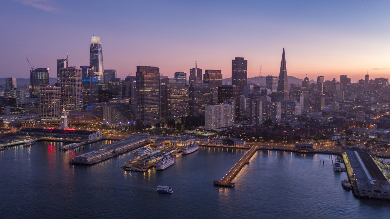 san francisco, pastel, traffic, river, bridge - Man Made Structure, twilight, bangkok, bay, reflection, blue, marina, city light, francisco, san, urban Scene
